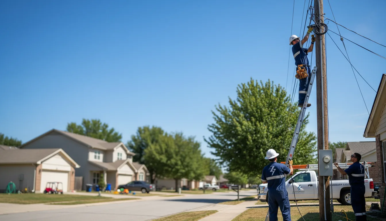 Residential electrician providing installation services in Rock City, IL